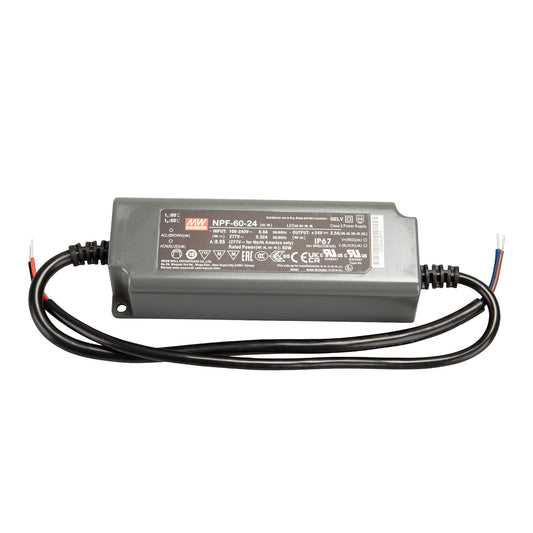 Alimentation Mean Well 60W 24V IP67 NPF-60-24 avec PFC