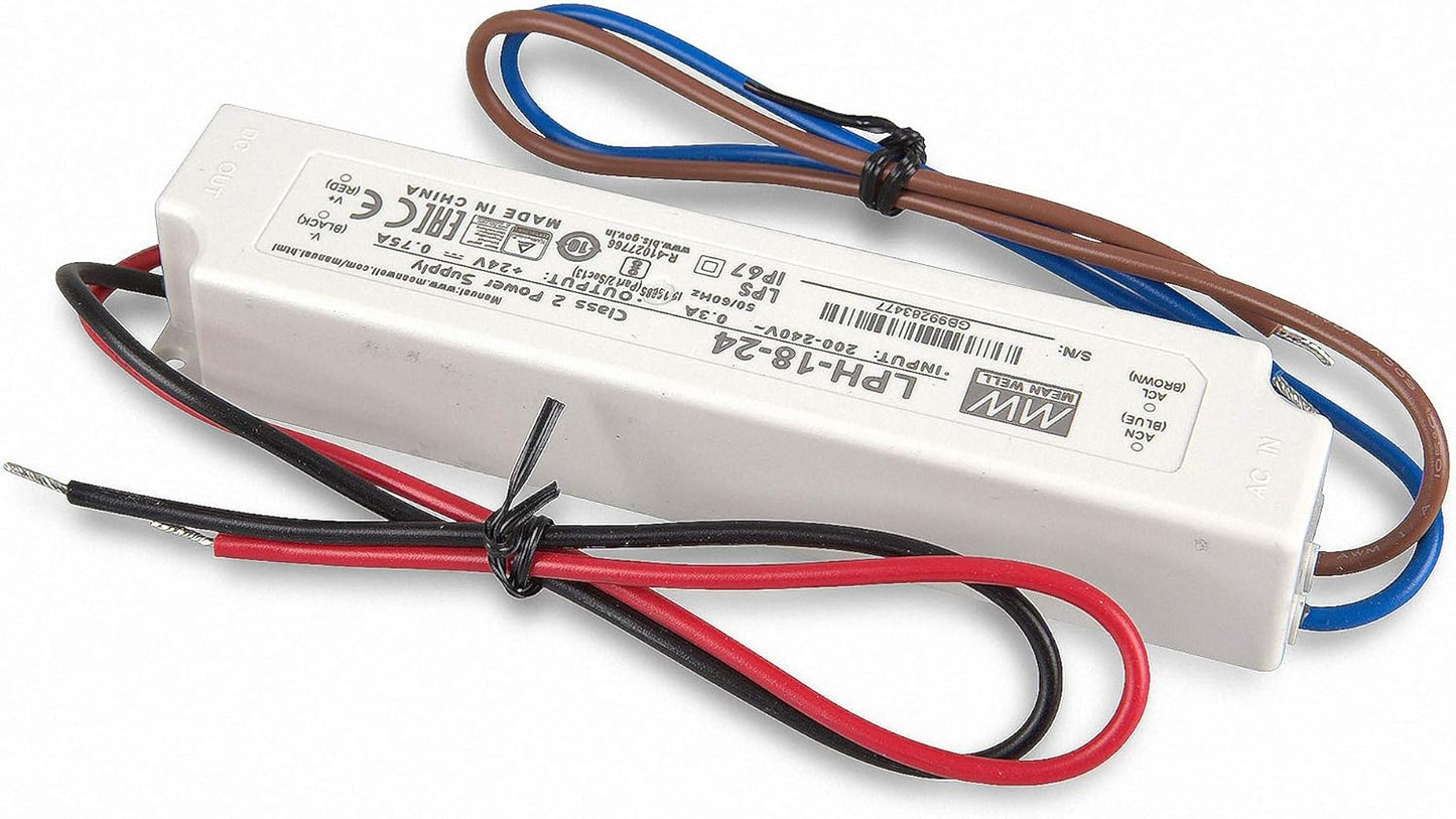 Alimentation Mean Well 18W 24V IP67 LPH-18-24